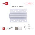 Profilato per strisce led SA05 2000x47.27x22.64mm-Profilo LED soffitto-02 17-HOOLED