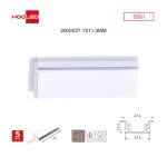 Profili per strisce led soffitto SS01 2000x27.1x11.3mm-Profilo LED soffitto-SS-HOOLED