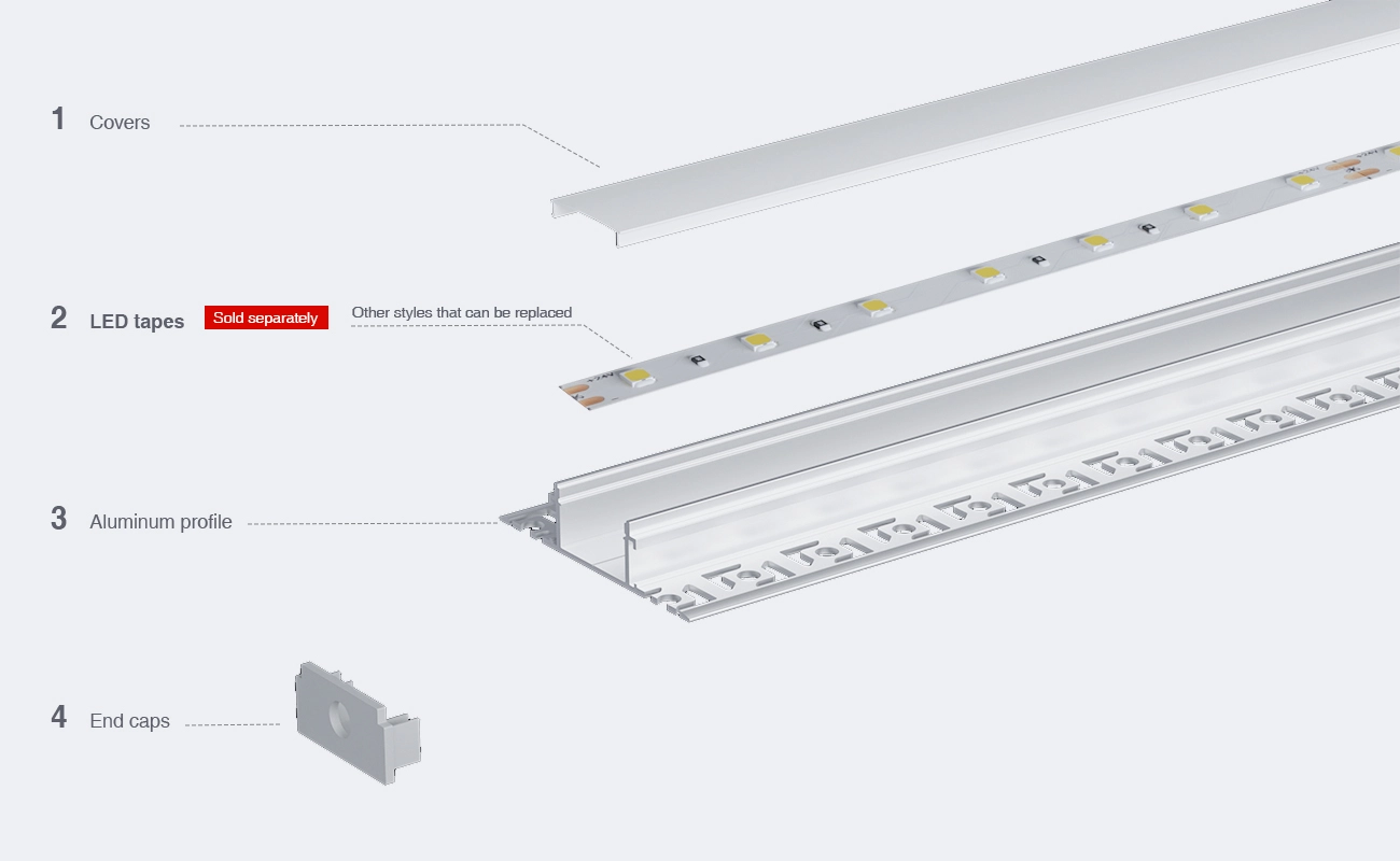 Profilo led parete SA02 2000x61.8x13.8mm-Profilo LED cartongesso-03-HOOLED