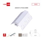 Profilato per strisce led SA05 2000x47.27x22.64mm-Profilo LED cartongesso-04 17-HOOLED