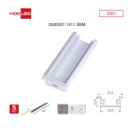 Profili per strisce led soffitto SS01 2000x27.1x11.3mm-Profilo LED soffitto-04 28-HOOLED