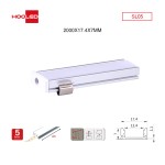 Profilo strip led cartongesso SL05 2000x17.4x7mm-Profilo alluminio striscia LED-SL-HOOLED