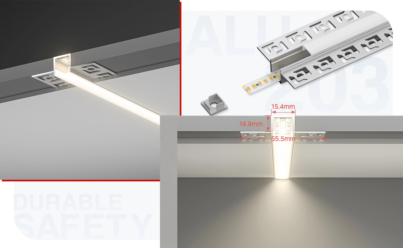 Profilato per led  SA03 2000x55.5x14.9mm-Profilo LED cartongesso-05-HOOLED