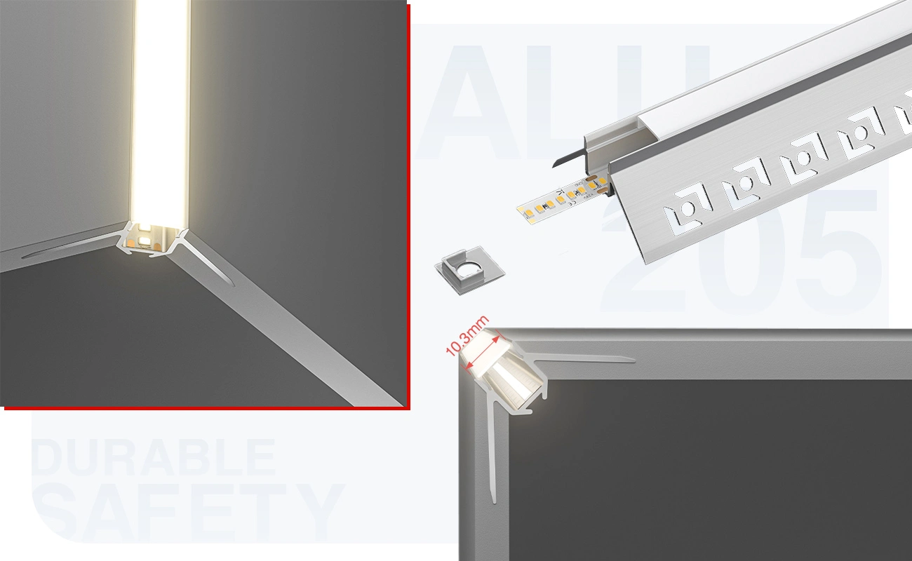 Profilato per strisce led SA05 2000x47.27x22.64mm-Profilo LED soffitto-05-HOOLED