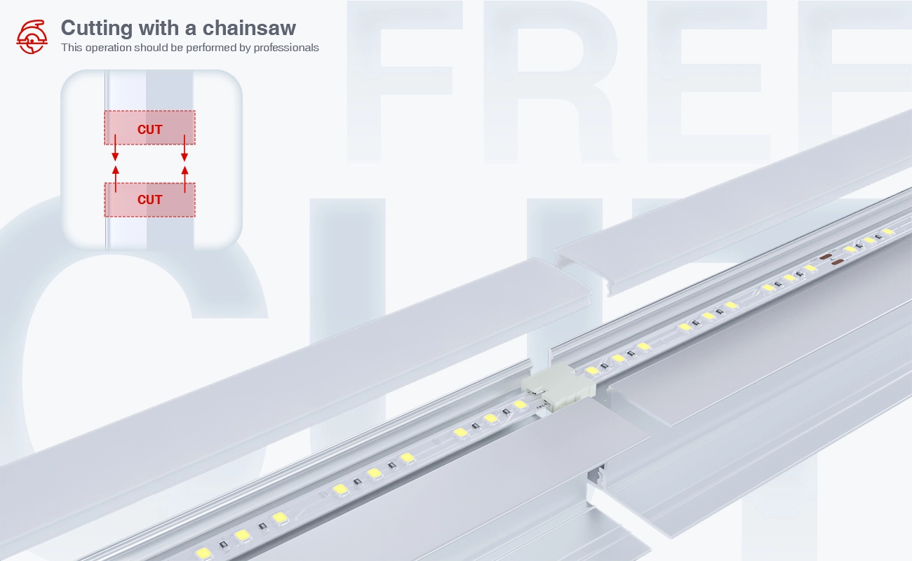 Profili alluminio strisce led FS01 2000x28.7x20.2mm-Profilo alluminio striscia LED-06-HOOLED