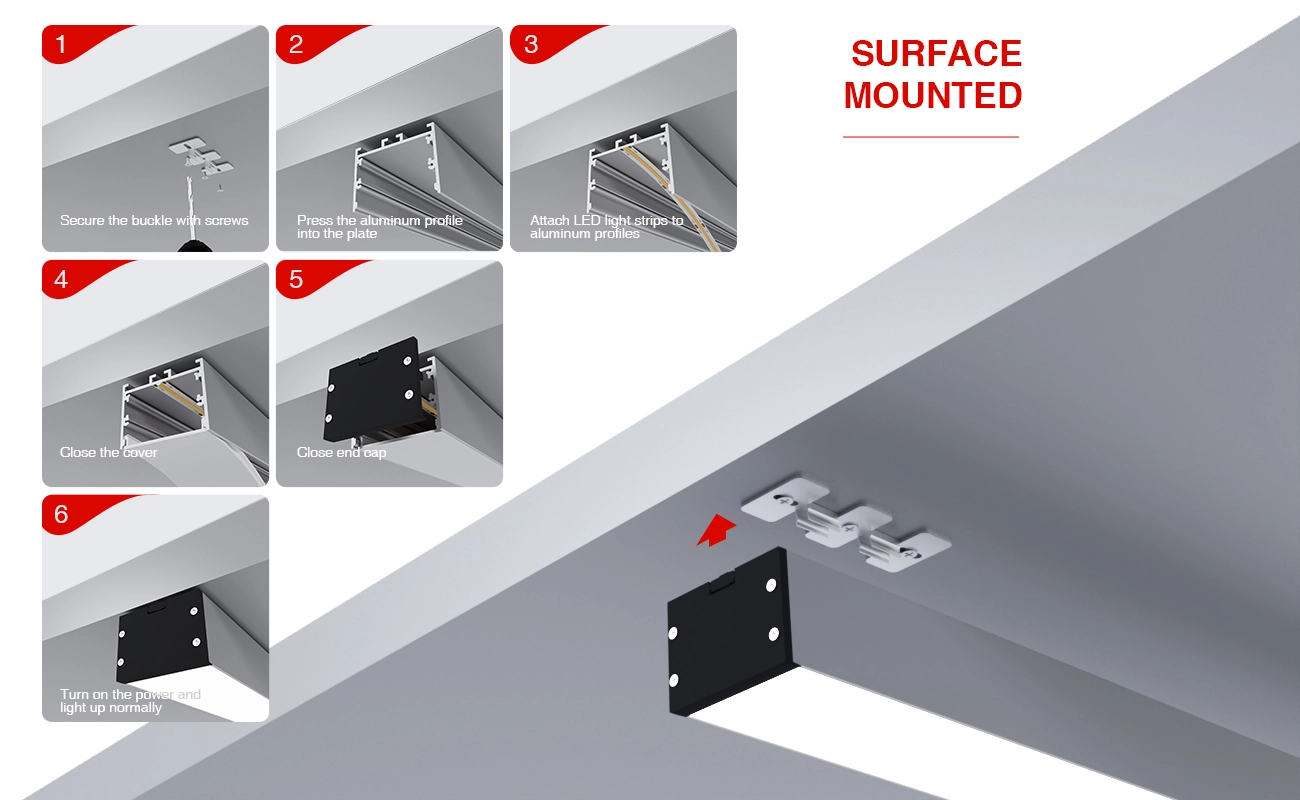 Profilo per strisce led SU06 2000x55x34.8mm-Profilo LED cartongesso-07-HOOLED