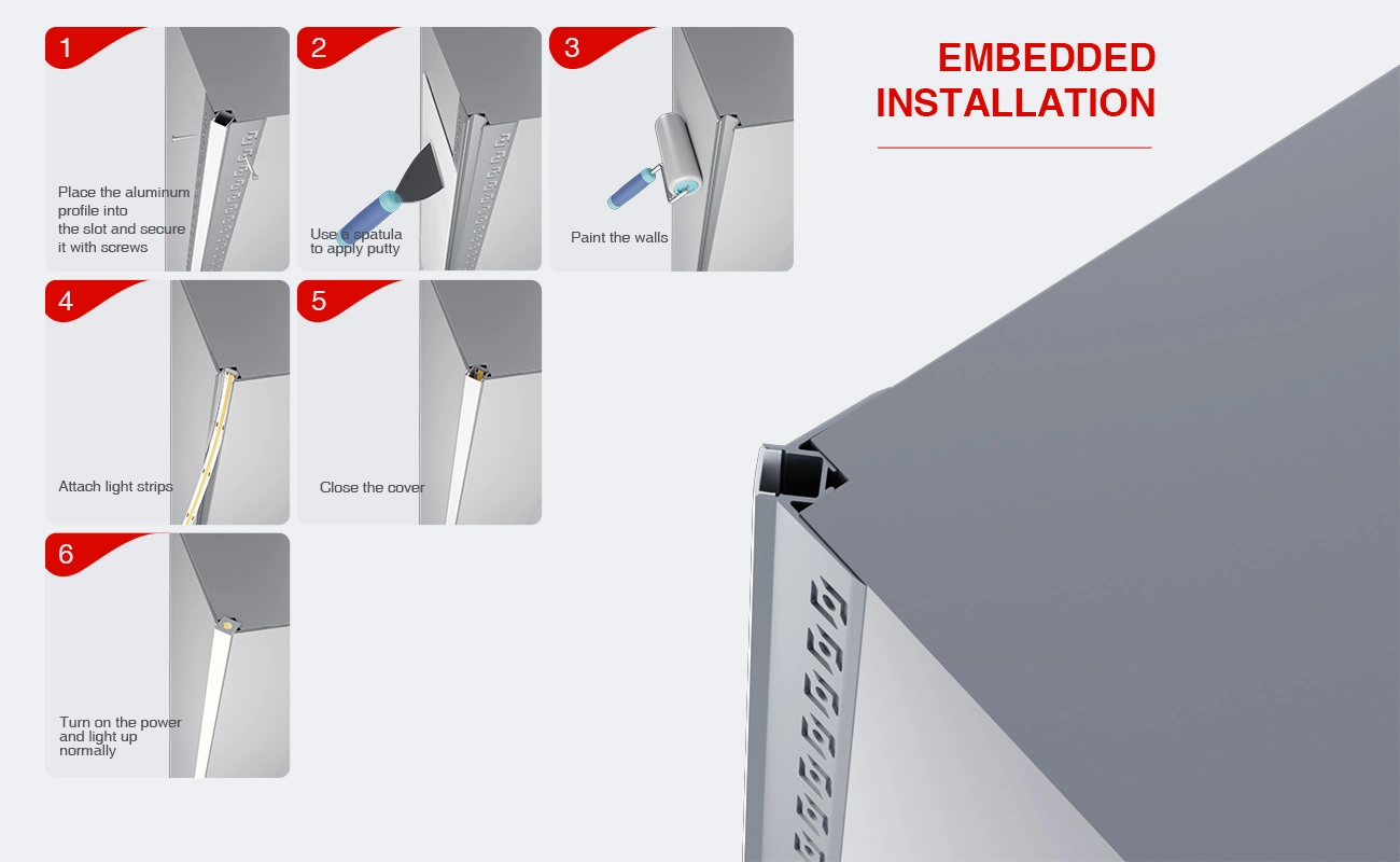 Profilato per strisce led SA05 2000x47.27x22.64mm-Profilo LED cartongesso-07-HOOLED