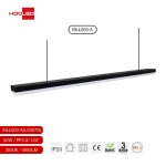 Linear trunking Bianca L0301B 3000K 3800lm 40W-Lampada lineare LED Supermercati-MLL003-A-HOOLED