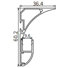Profilo angolare led AS02 2000x36.34x60.2mm-Profilo LED-AS-HOOLED