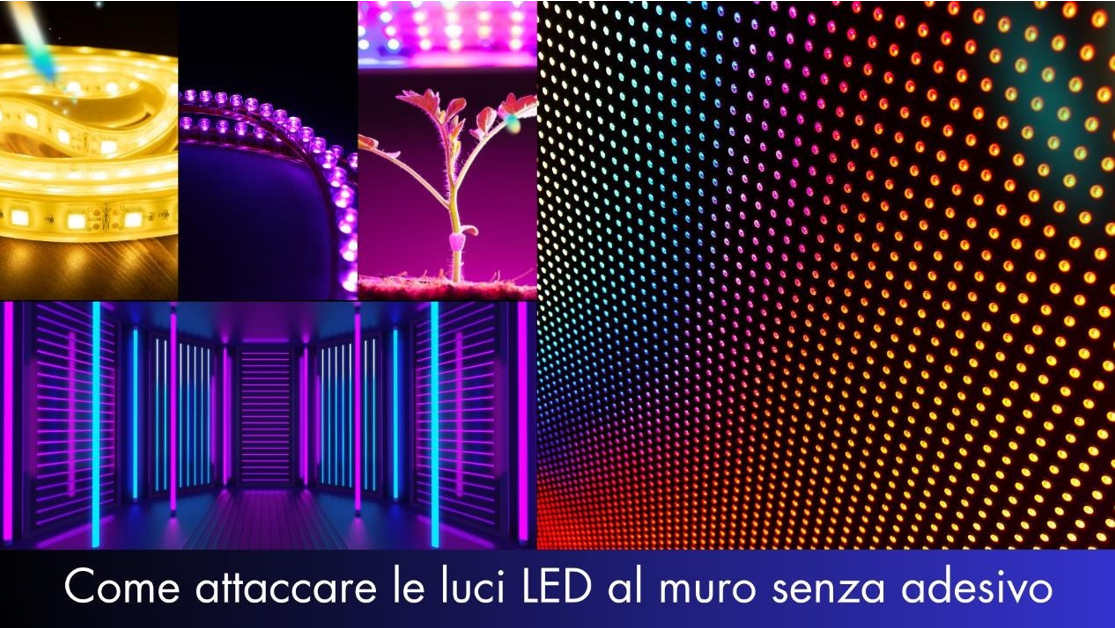 Come attaccare le luci LED al muro senza adesivo: 9 metodi sicuri e  creativi - HOOLED