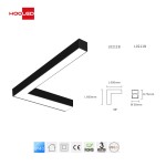 Lampada led soffitto lineare 40W 3000K illuminazione ufficio L0201B-Lampada Ufficio Design-07-HOOLED