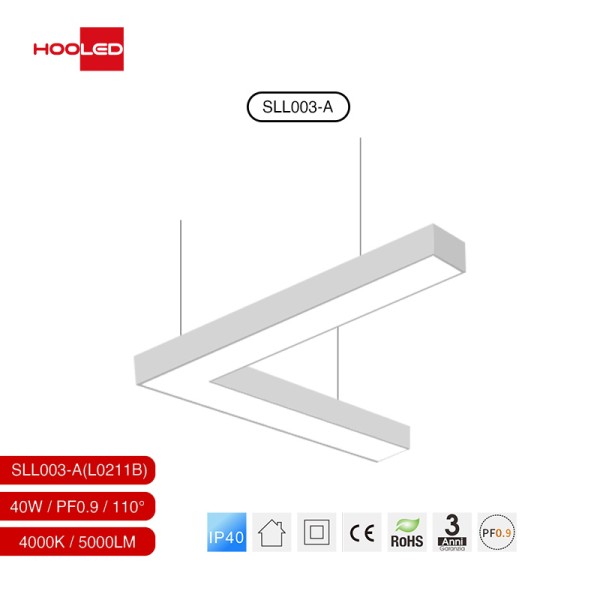 Lampe linéaire LED 40W 4000K éclairage magasin L0211N - HOOLED