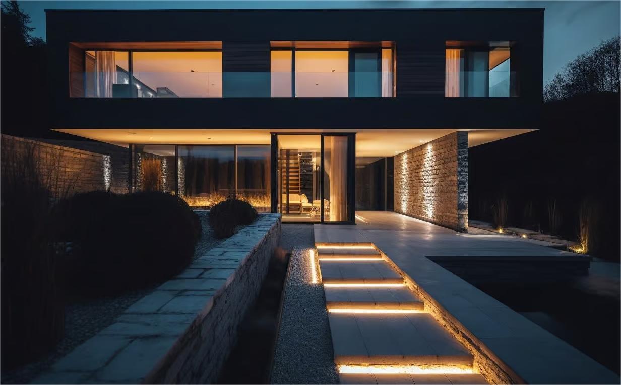 Illuminazione esterna del corridoio di casa-HOOLED