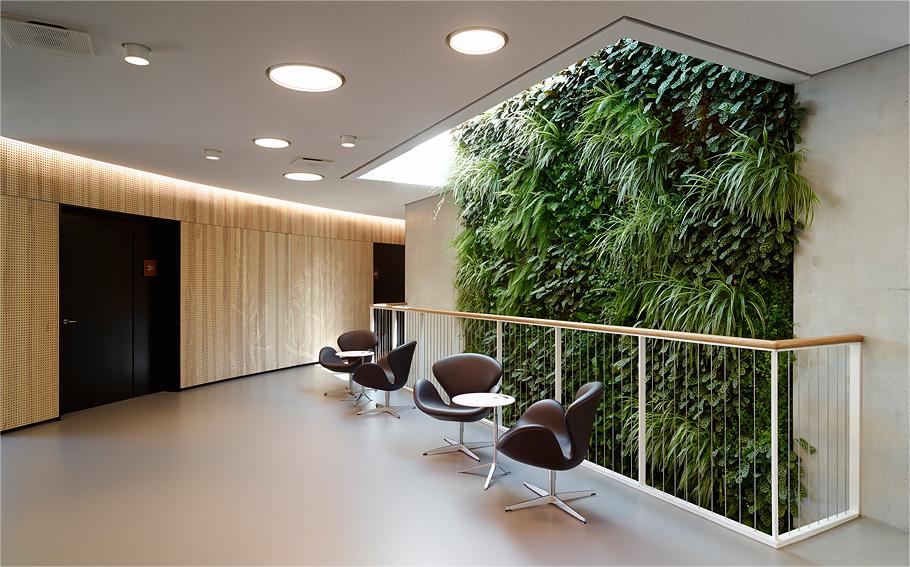 Verde interno e illuminazione dei corridoi-HOOLED