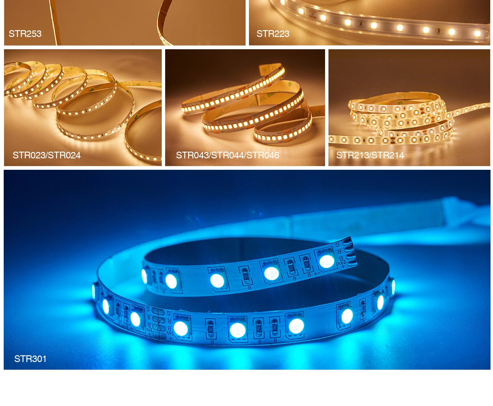 SMD 2835 4000K Ra80 IP20 238LEDs/m 20W/m Strip LED-Striscia LED-16-HOOLED