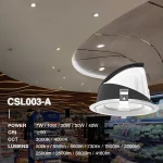 CSL003-A 7W 3000K 24° oro hole Φ 75 faretti a led da incasso-Faretti da incasso-C0301 02-HOOLED