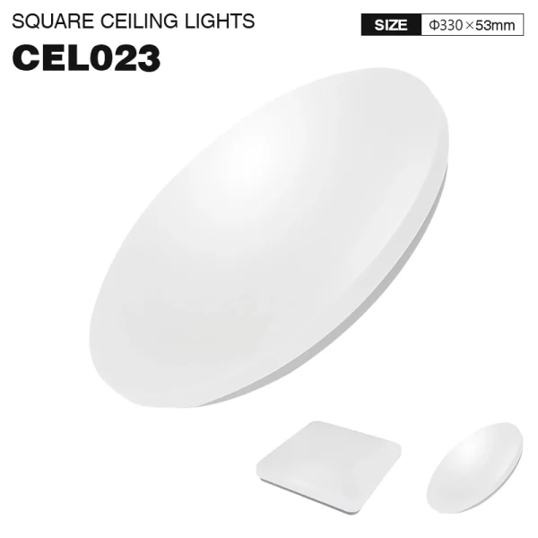 CEL023 Plafoniere LED da Soffitto 20W 3000K 1600lm-Plafoniera Corridoio-CEL023 01-HOOLED