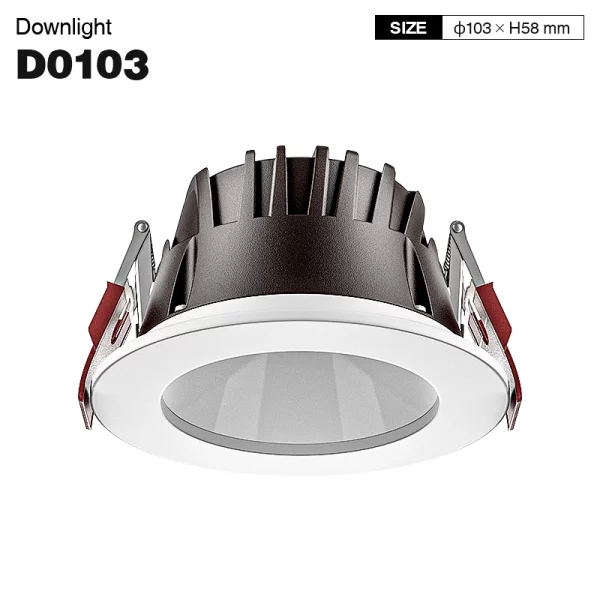 CDL001-E 10W 3000K 70° foro hole Φ88 faretto incasso-Faretti da incasso-D0103 01-HOOLED