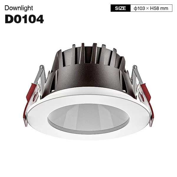 CDL001-E 10W 4000K 70° foro hole Φ88mm faretti da incasso moderni-Faretti da incasso-D0104 01-HOOLED