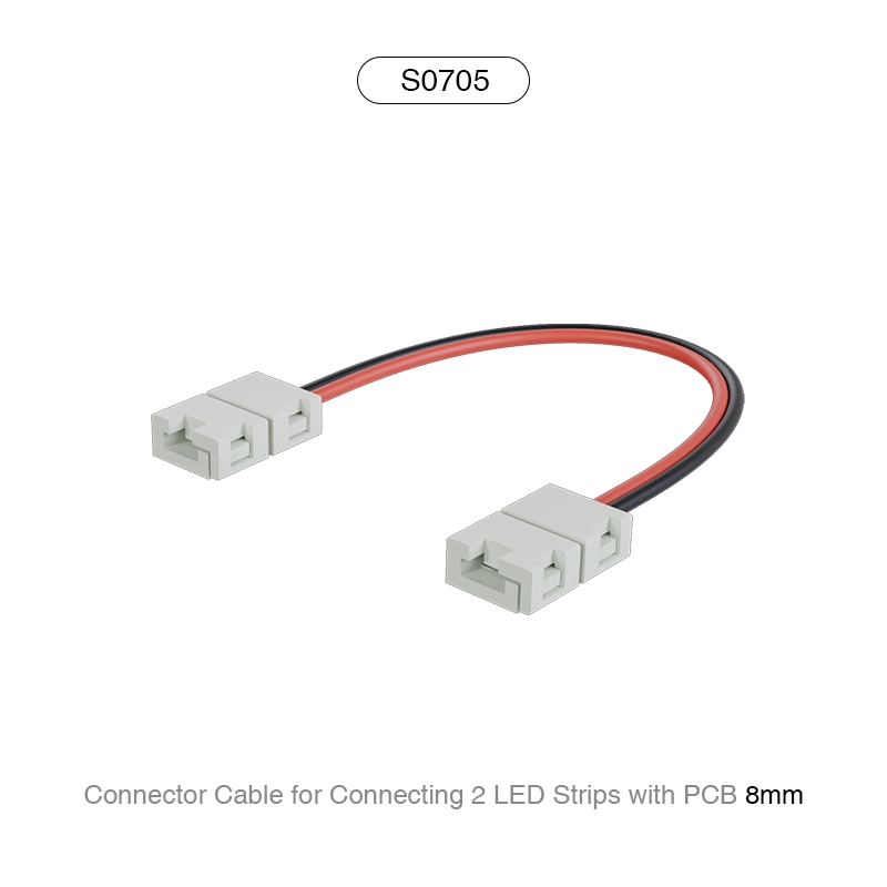 Cavo Connettore per Collegare 2 Strisce Led con PCB 8MM/Adatto per 140 LEDS/MT-Connettori Strisce LED-S0705-HOOLED