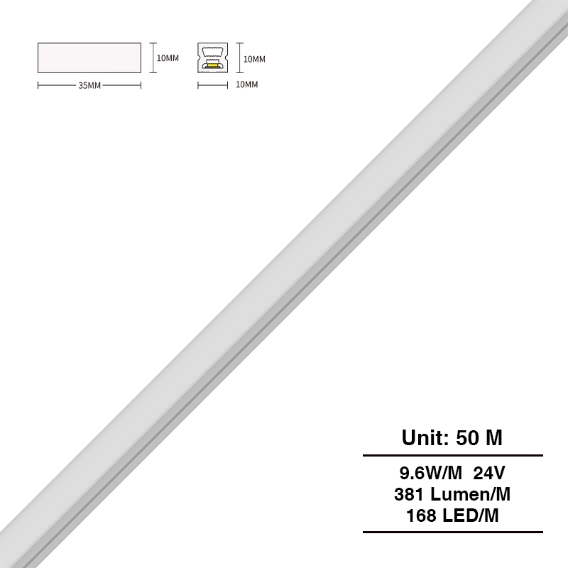 L50000*W10*H10mm SMD 3000K Ra90 IP65 168LEDs/m 24V STR413 Striscia LED flessibile-Striscia LED-STR413 01-HOOLED