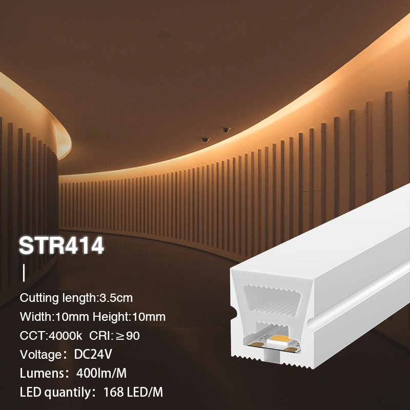 L50000*W10*H10mm SMD 4000K Ra90 IP65 168LEDs/m 24V STR414 Silicone per strisce LED-Striscia LED-STR414 02-HOOLED
