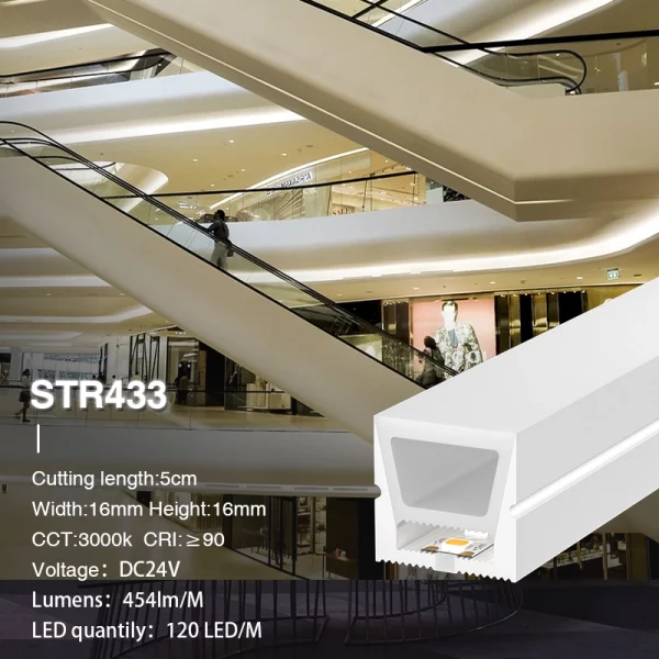 L50000*W16*H16mm SMD 3000K Ra90 IP65 120LEDs/m 24V STR433 Neon Flexy-Striscia LED-STR433 02-HOOLED