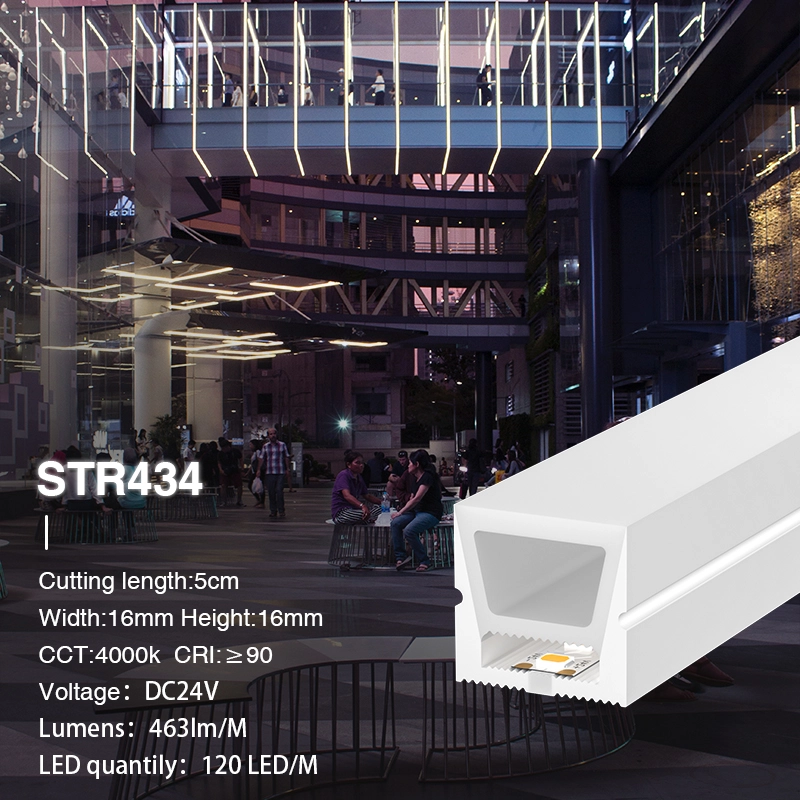 L50000*W16*H16mm SMD 4000K Ra90 IP65 120LEDs/m 24V STR434 Striscia LED neon-Striscia LED-STR434 02-HOOLED