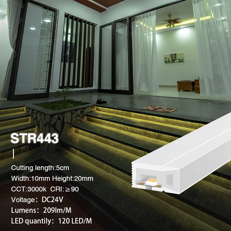 L50000*W20*H20mm SMD 3000K Ra90 IP65 120LEDs/m 24V STR443 Strip LED flessibile-Striscia LED-STR443 02-HOOLED