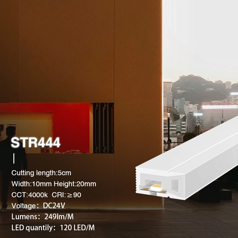 L50000*W20*H20mm SMD 4000K Ra90 IP65 120LEDs/m 24V STR444 Strisce LED silicone-Striscia LED-STR444 02-HOOLED