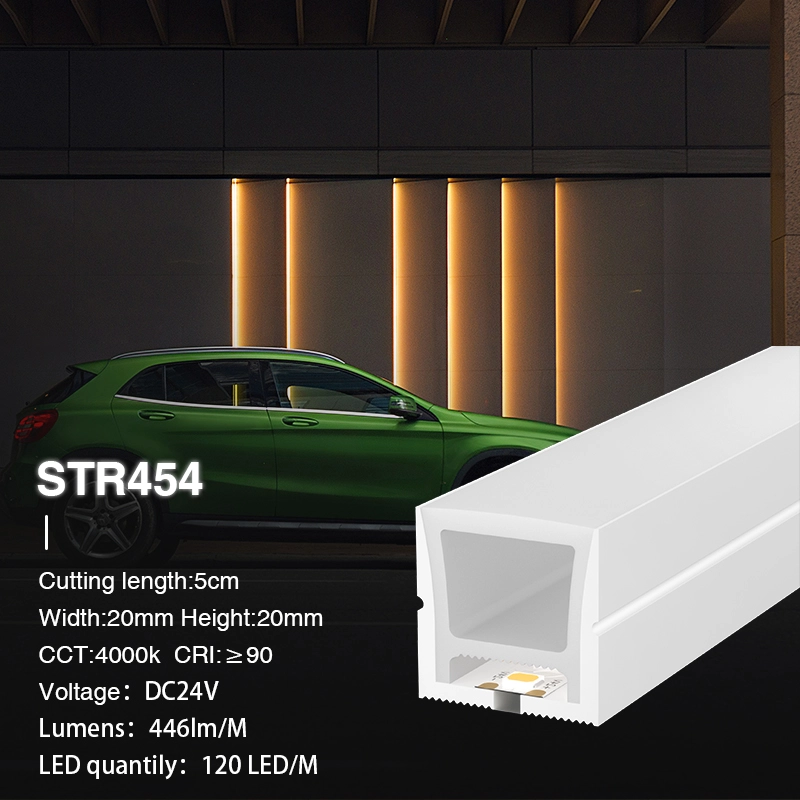 L50000*W20*H20mm SMD 4000K Ra90 IP65 120LEDs/m 24V STR454 Strip led neon-Striscia LED IP65-STR454 02-HOOLED