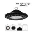 100W 6000K 90° Nero MLL011-C  Luci a Campata Alta-UFO LED-U0102 04-HOOLED