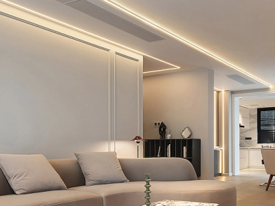 Efficienza energetica e stile allo stesso tempo: soluzioni di illuminazione per le strisce LED a soffitto nel soggiorno-Approfondimenti-Guida all'illuminazione a strisce-HOOLED