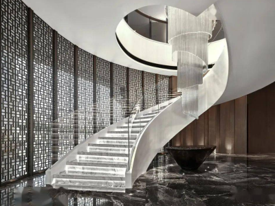 Design creativo: strisce luminose a LED nella decorazione delle scale-Approfondimenti--HOOLED